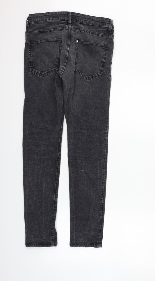 H&M Womens Grey Straight Jeans Size 30 in L32 in