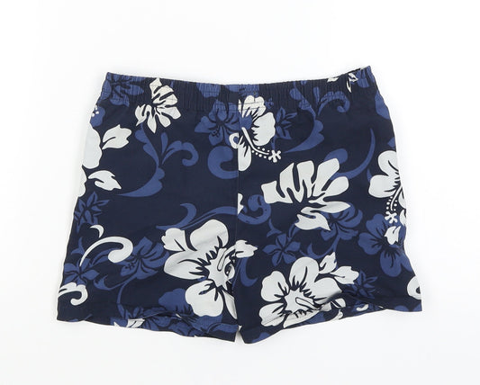 In Extenso Boys Blue Floral Utility Shorts Size 5 Years - Swim