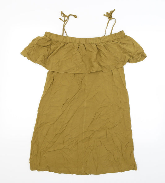 H&M Womens Brown A-Line Size 8