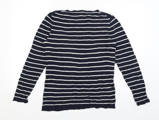 H&M Womens Blue Pullover Jumper Size L