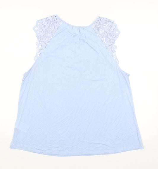 H&M Womens Blue Basic Tank Size L