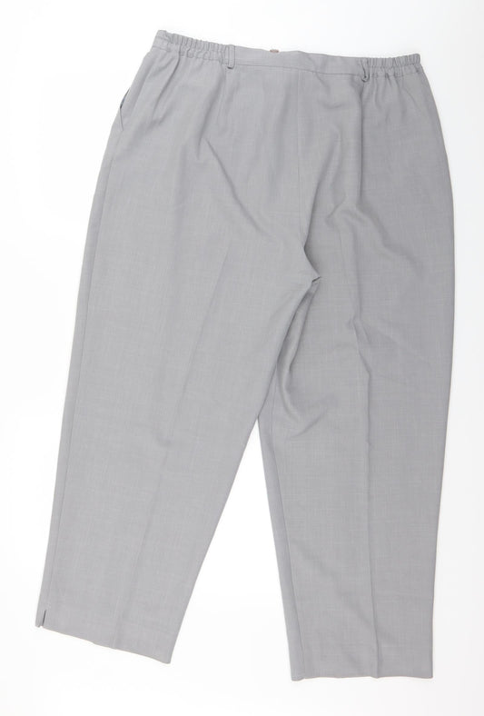 Bonmarché Womens Grey Dress Pants Trousers Size 22 L26.5 in