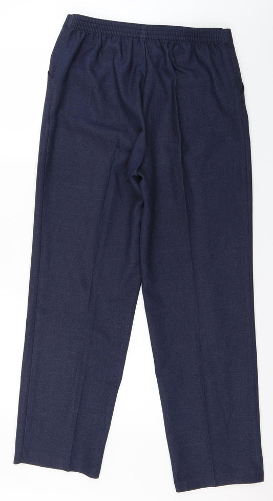 Marks and Spencer Womens Blue Dress Pants Trousers Size 12 L26 in