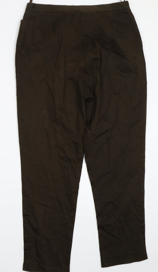 Classics Womens Green Trousers Size 16 L28 in