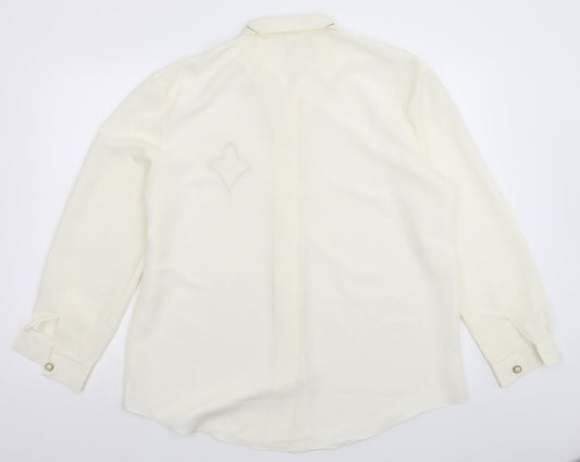 Preworn Womens White Basic Button-Up Size 20