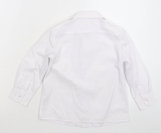 F&F Boys White Basic Button-Up Size 4-5 Years - Formal