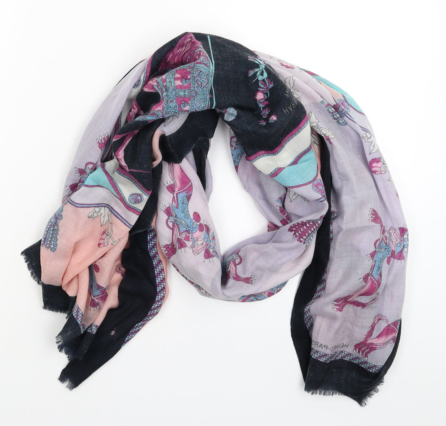 Preworn Womens Multicoloured Knit Scarf