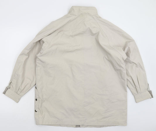 Monique Womens Grey Jacket Size 2XL