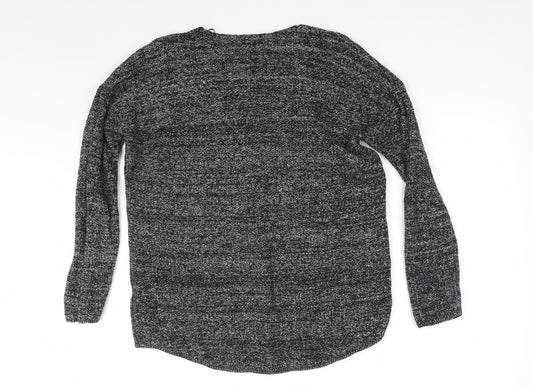 H&M Womens Grey Knit Pullover Jumper Size M