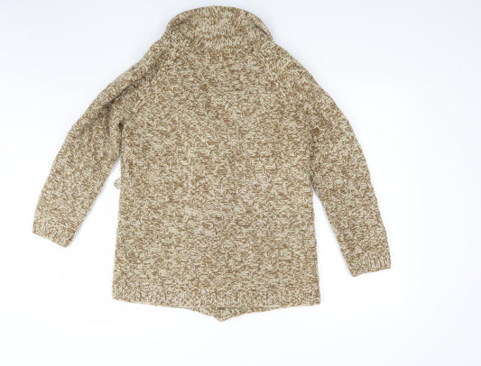 Sherbet Womens Brown Knit Cardigan Jumper Size M