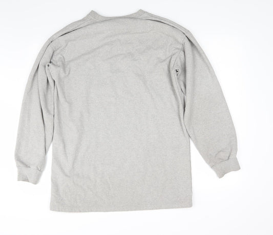 I SAW IT FIRST Womens Grey A-Line Size L