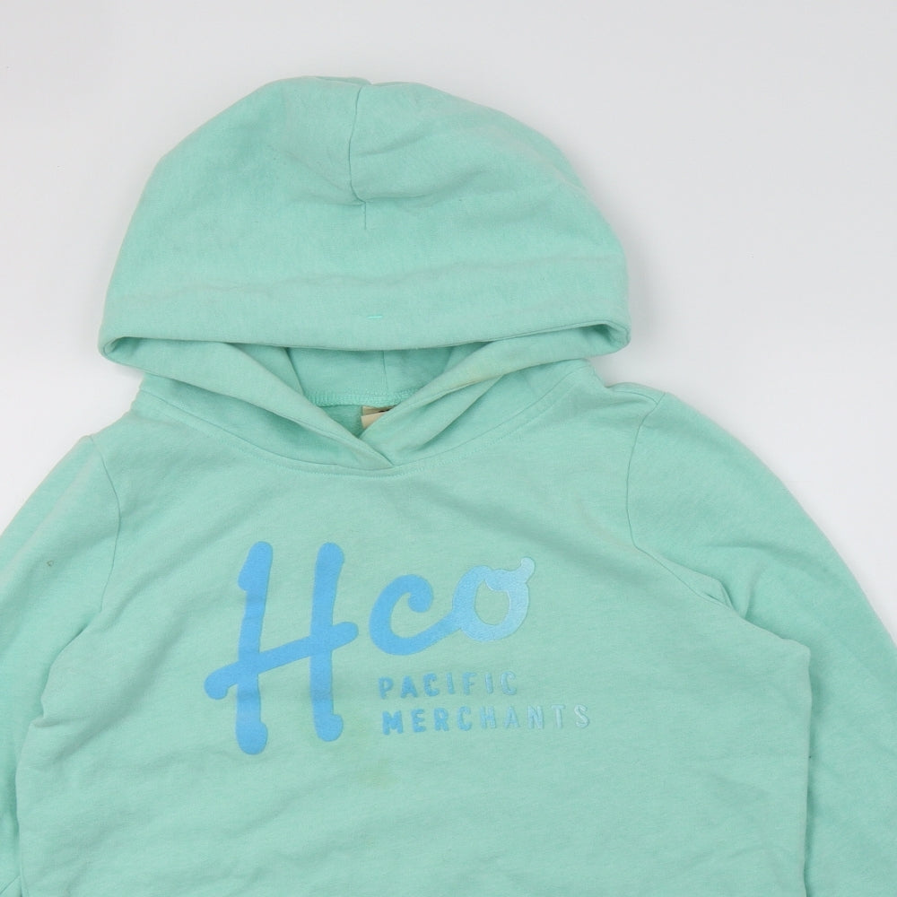 Hollister Womens Green Jersey Pullover Hoodie Size M - HCO Pacific merchants