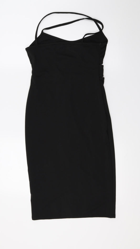 Baluoke Womens Black Bodycon Size 8 - Cut Out