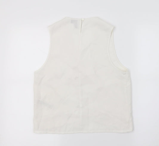 ASOS Womens White Basic Blouse Size 8