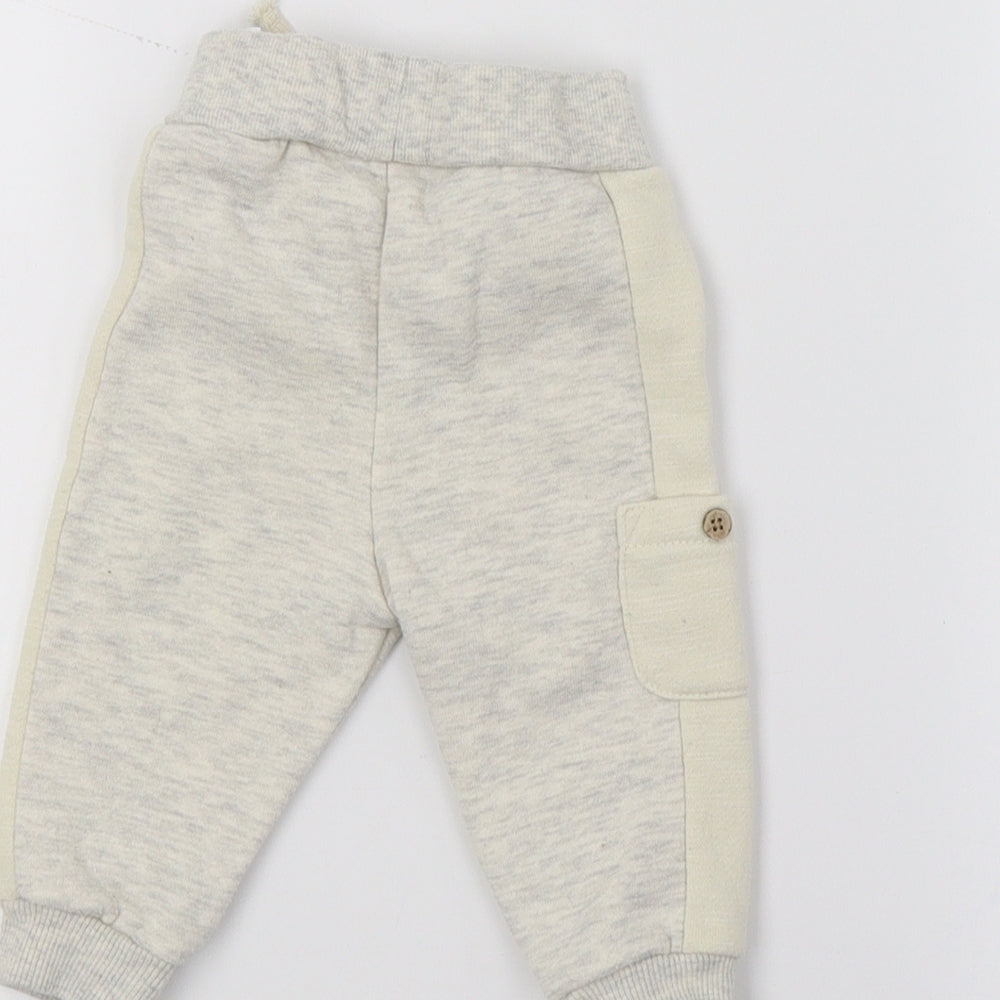 Primark Baby Grey Jersey Jogger Trousers Size 3-6 Months - Always smiling