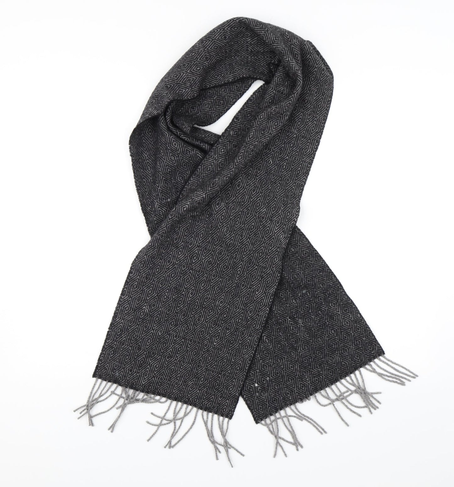 Preowrn Unisex Grey Geometric Scarf