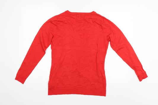 BPC Selection Womens Red Pullover Jumper Size S