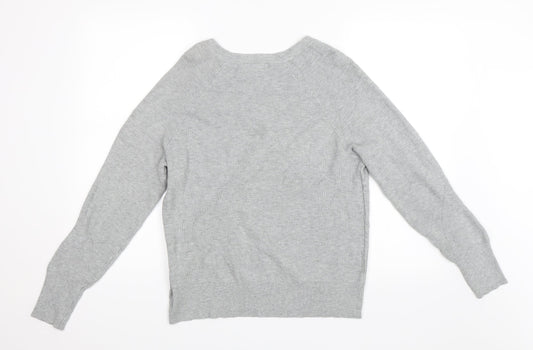 Peyton Primrose Womens Grey Pullover Jumper Size M