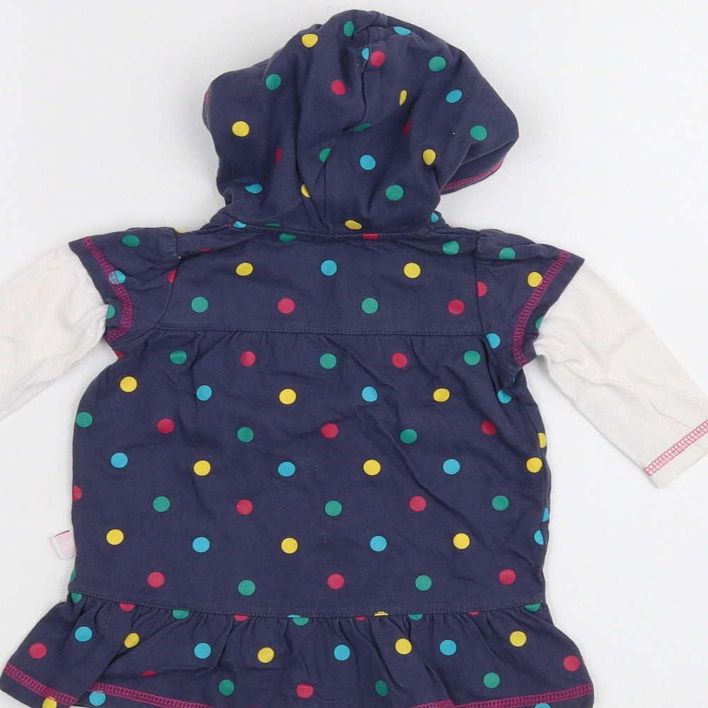 debinhams Baby Blue A-Line Size 0-3 Months - Hooded