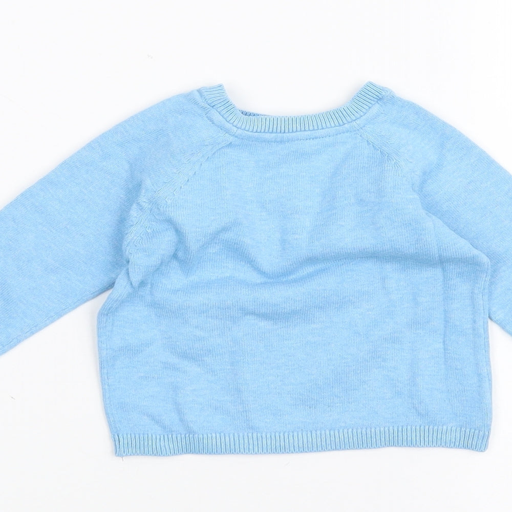 Marks and Spencer Baby Blue Pullover Jumper Size 3-6 Months