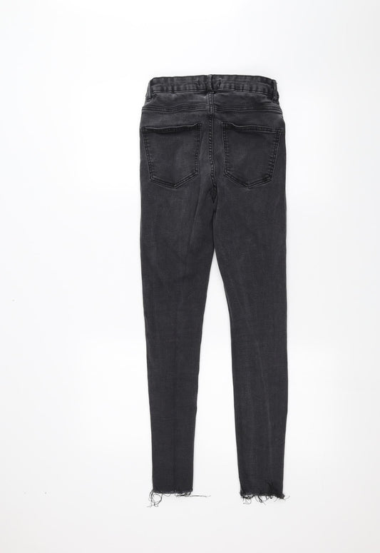 Denim & Co. Womens Black Denim Skinny Jeans Size 10 L26 in