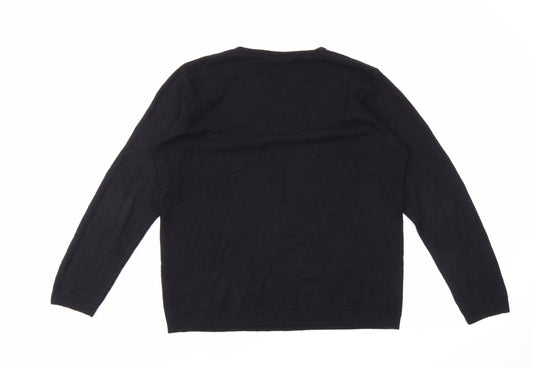 Instyle Womens Black Pullover Jumper Size M