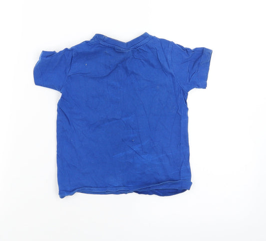 quco Boys Blue Basic T-Shirt Size 2-3 Years