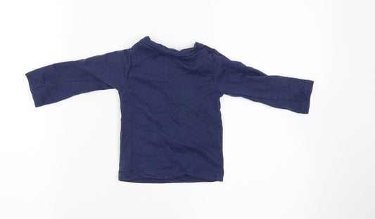 mee mee Boys Blue Basic T-Shirt Size 9-12 Months