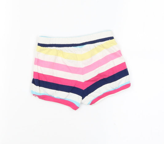 Baby GAP Girls White Striped Boyfriend Shorts Size 3 Years