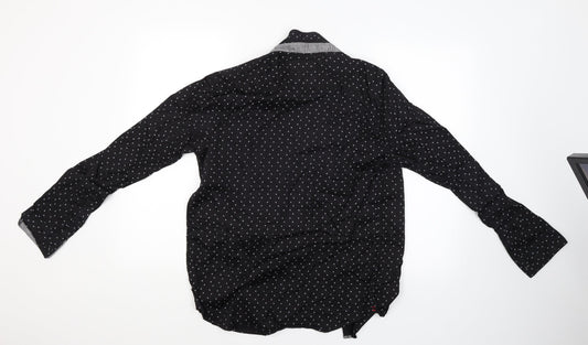 best legend Womens Black Basic Button-Up Size 12