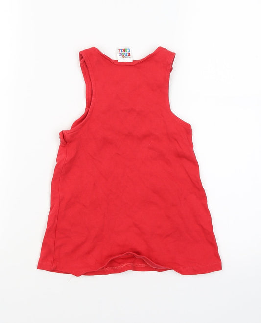 world of eric carle Girls Red Tank Dress Size 9-12 Months