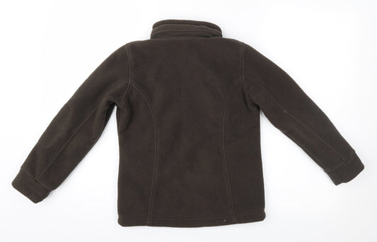 George Girls Brown Full Zip Hoodie Size 8 Years