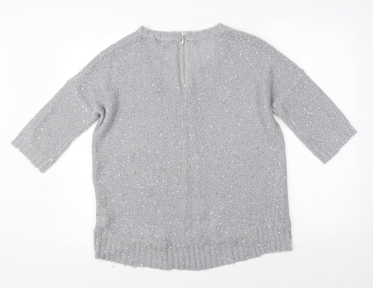 Warehouse Womens Grey Pullover Jumper Size 10