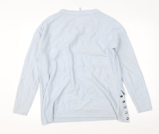 Capsule Womens Blue Pullover Jumper Size L