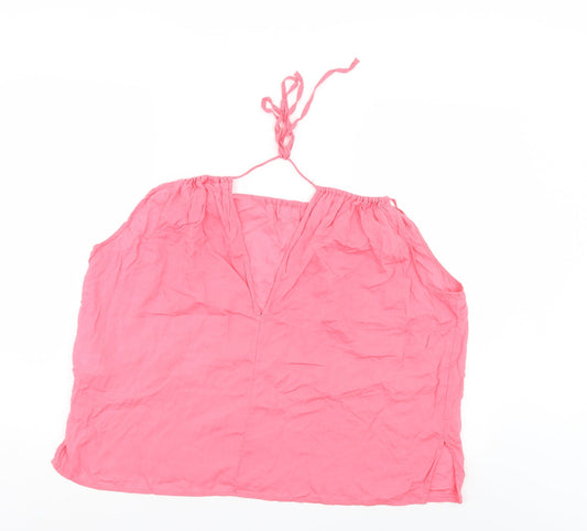 LOGG Womens Pink Basic Blouse Size 16