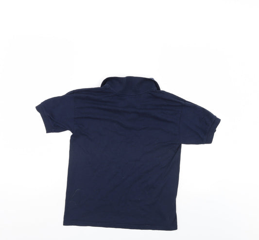 Gildan Boys Blue Basic Polo
