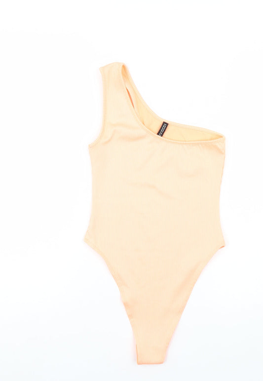 Divided Womens Orange Bodysuit One-Piece Size S