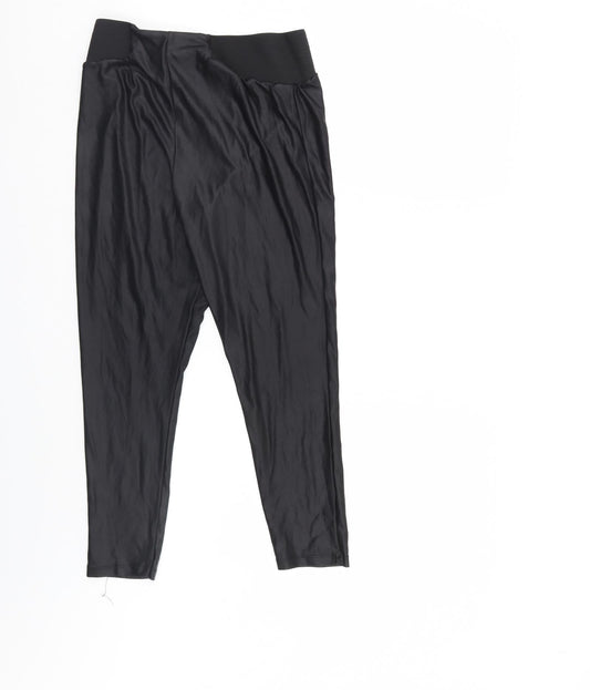 ASOS Womens Black Cropped Leggings L24 in