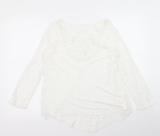 Preworn Womens White Pullover Jumper Size M