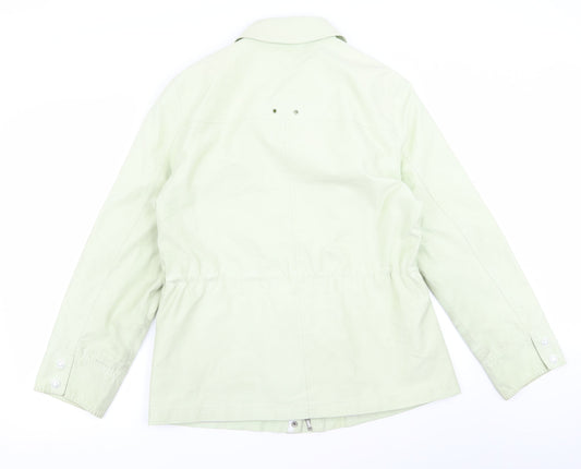 Preworn Womens Green Overcoat Coat Size 14