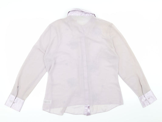m&s Womens Purple Basic Blouse Size 14