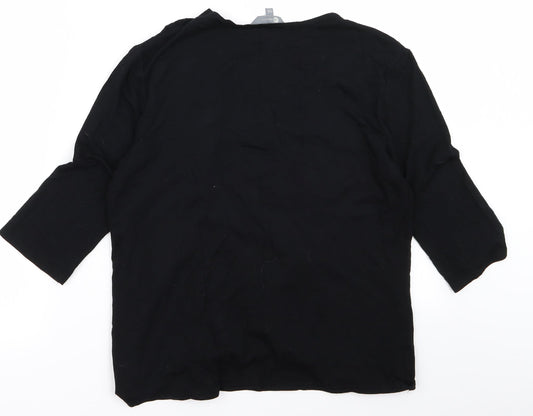 MIA Womens Black Cardigan Jumper Size 16