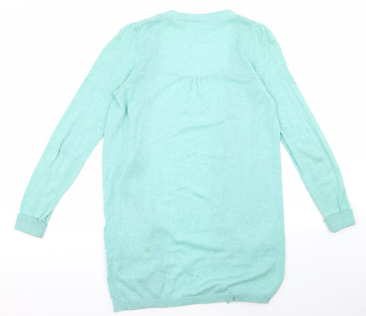 New Look Womens Green Cardigan Jumper Size 8