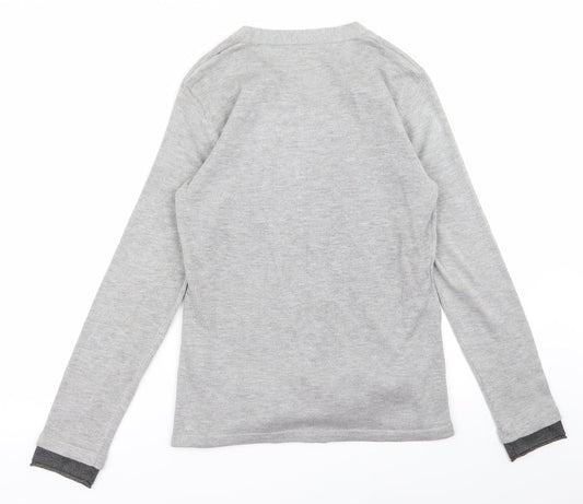 Preworn Womens Grey Cardigan Jumper Size M