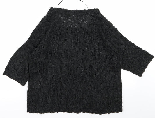 ginatricot Womens Black Pullover Jumper Size XS