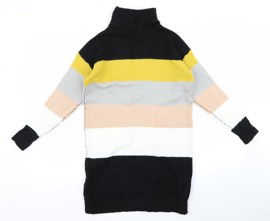 Select Womens Multicoloured Striped Pullover Jumper Size 8