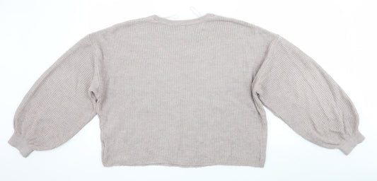 New Look Womens Purple Pullover Jumper Size M