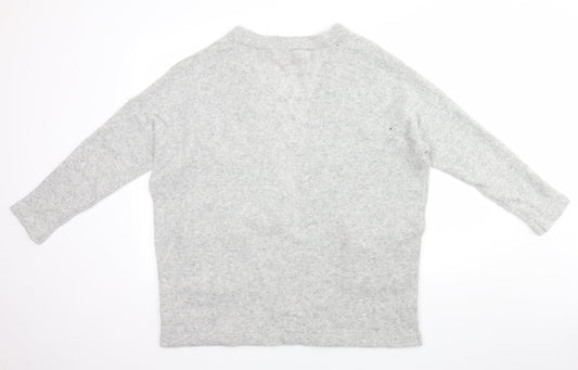 H&M Womens Grey Cardigan Jumper Size L