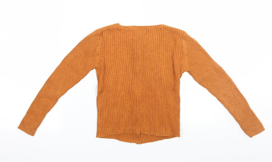 NEXT Girls Brown Basic Blouse Size 9 Years