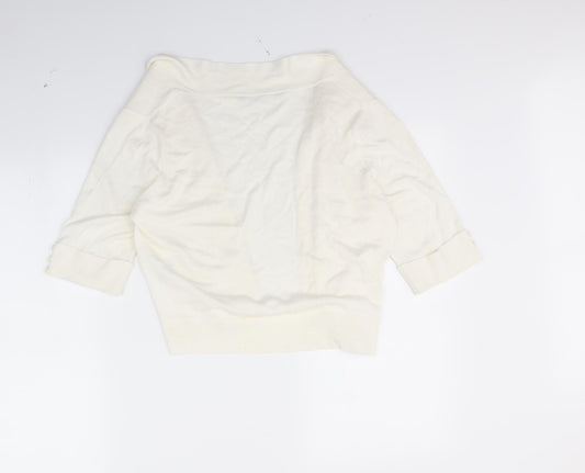 BHS Womens Ivory Cardigan Jumper Size 16